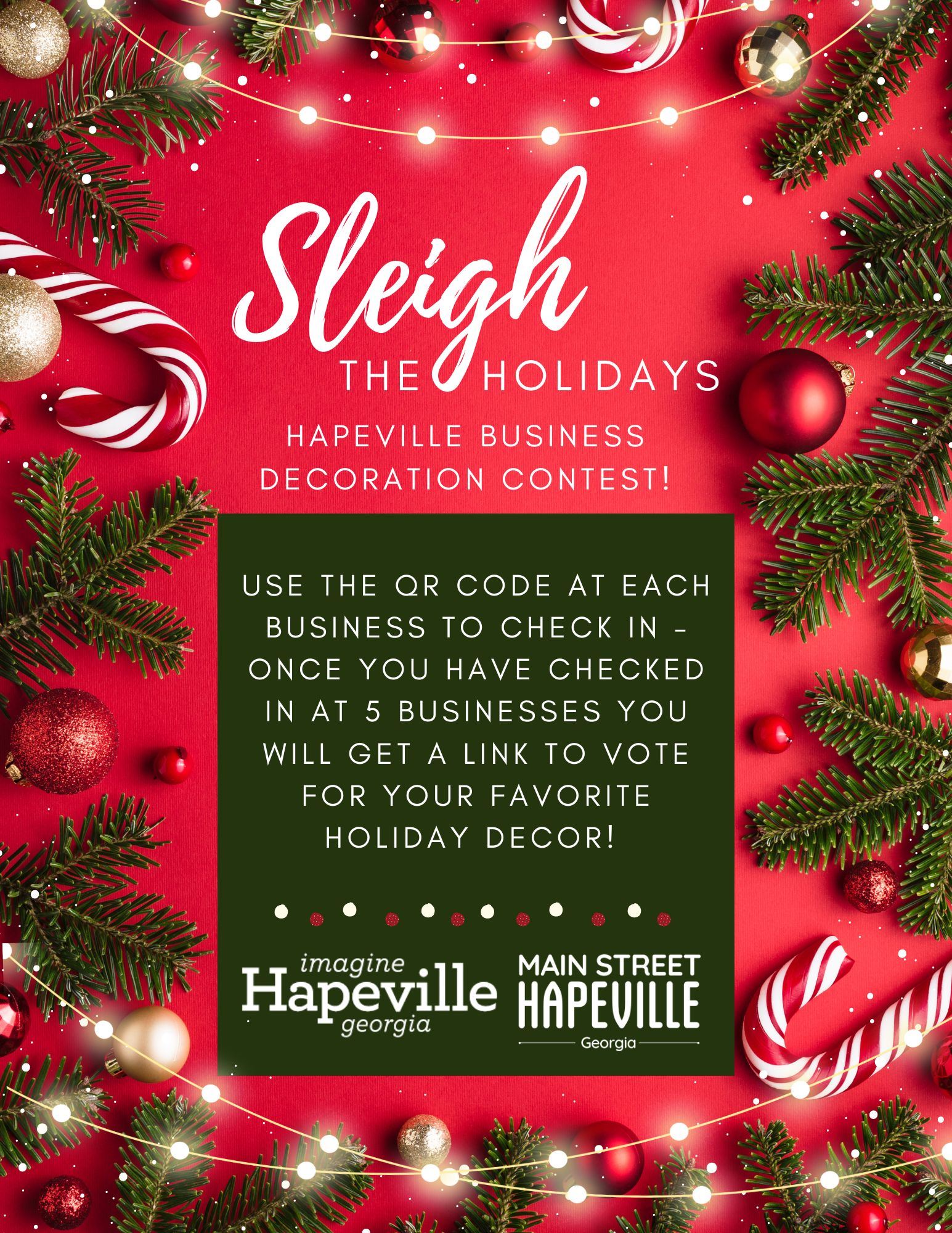 Joyful December Window Display